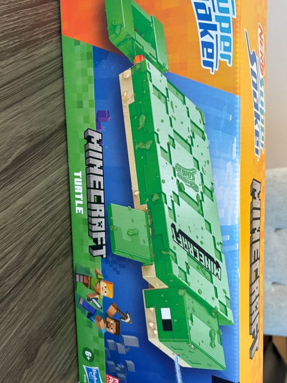 NERF Super Soaker Minecraft Turtle Water Blaster Toy NIB